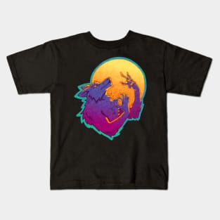 Halloween Howling Werewolf Kids T-Shirt